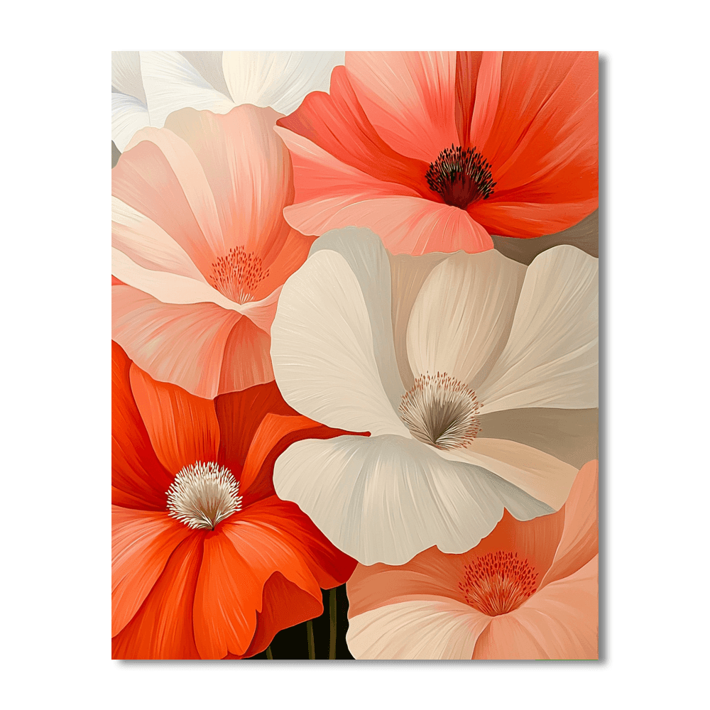 Georgia O'Keeffe Inspired Modern Petals  Paint By Numbers Kits