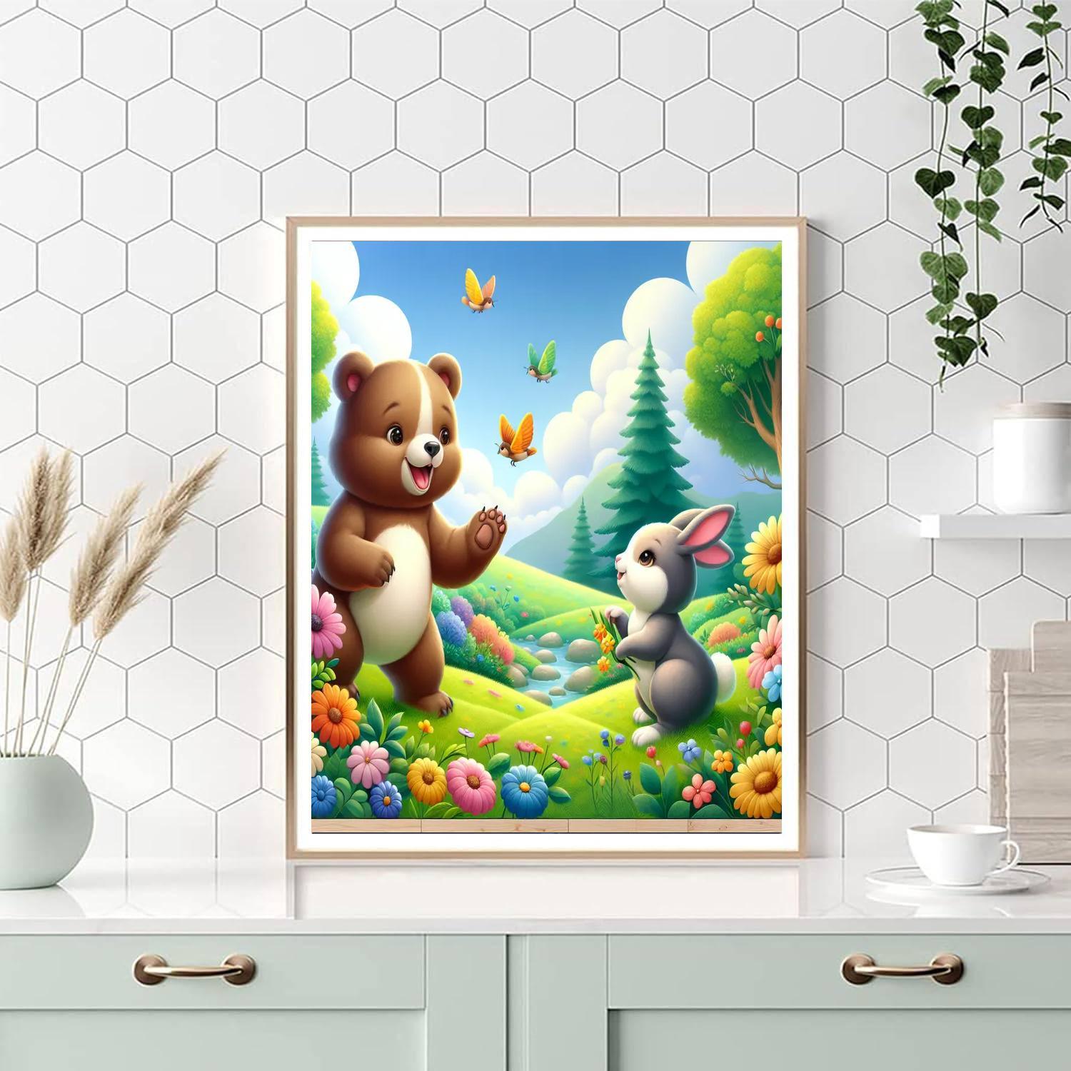 Frolicking Friends Paint By Number