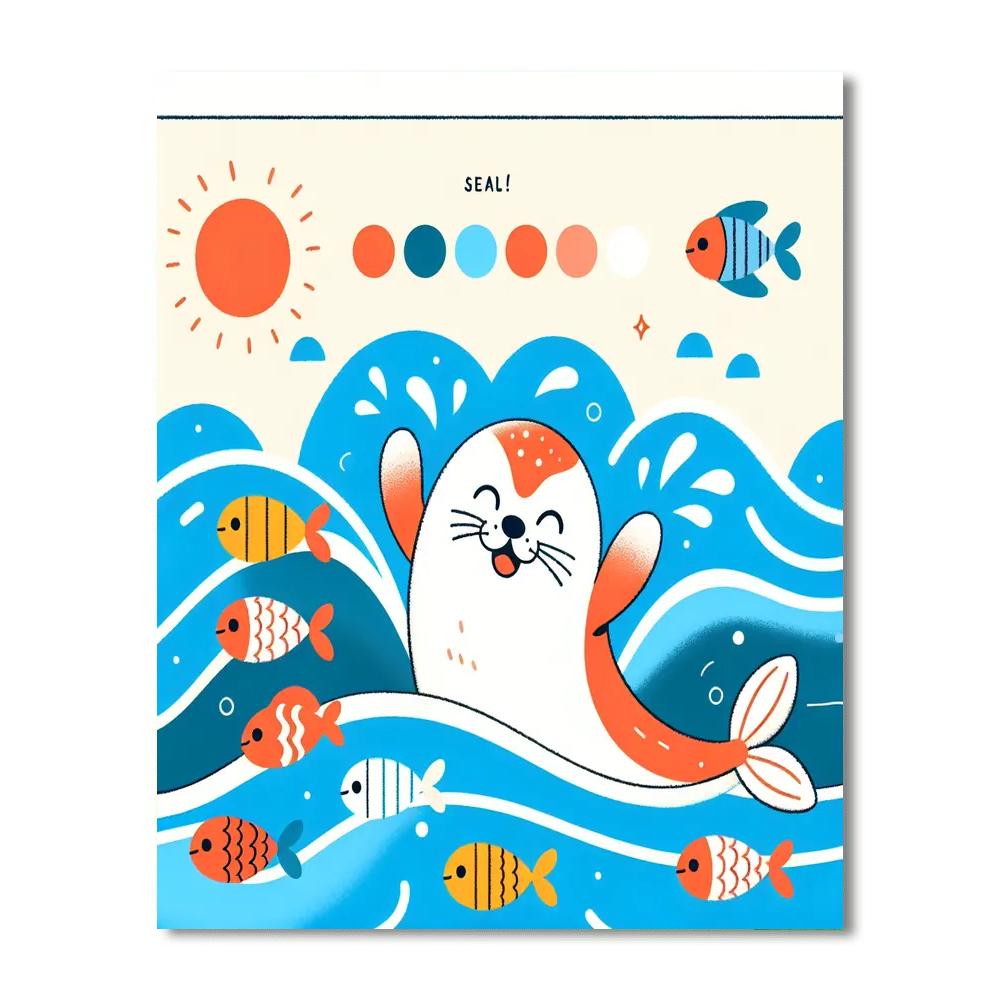 Merry Seal Paint By Numbers Kits