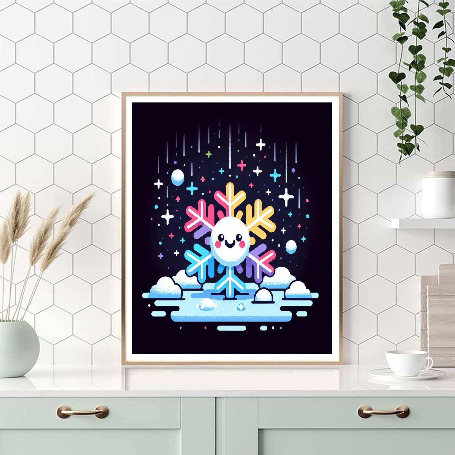 Charming Snowflake Paint By Numbers
