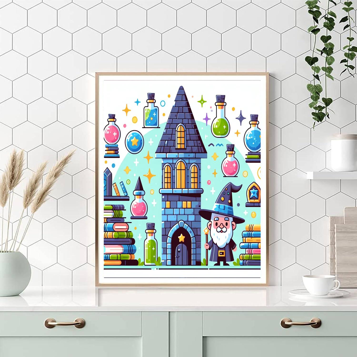 Wizard's Tower Adventure Paint By Number