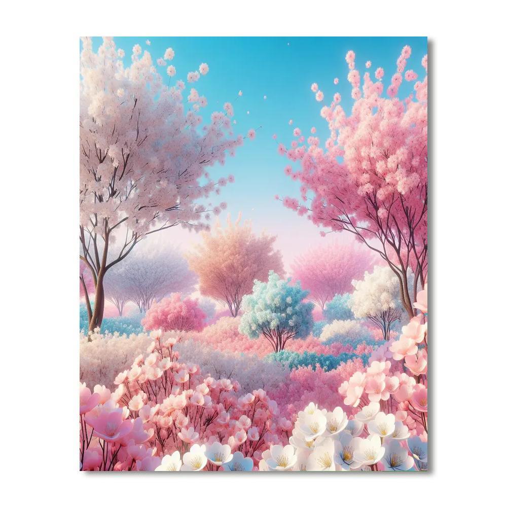 Spring Blossom Enchantment Paint By Color