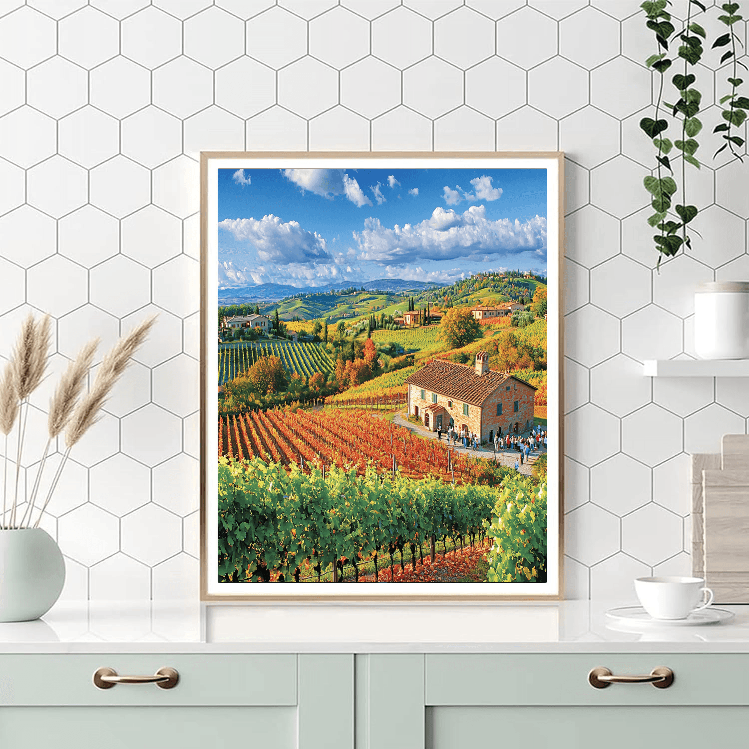 Tuscany Vineyards DIY Paint By Numbers