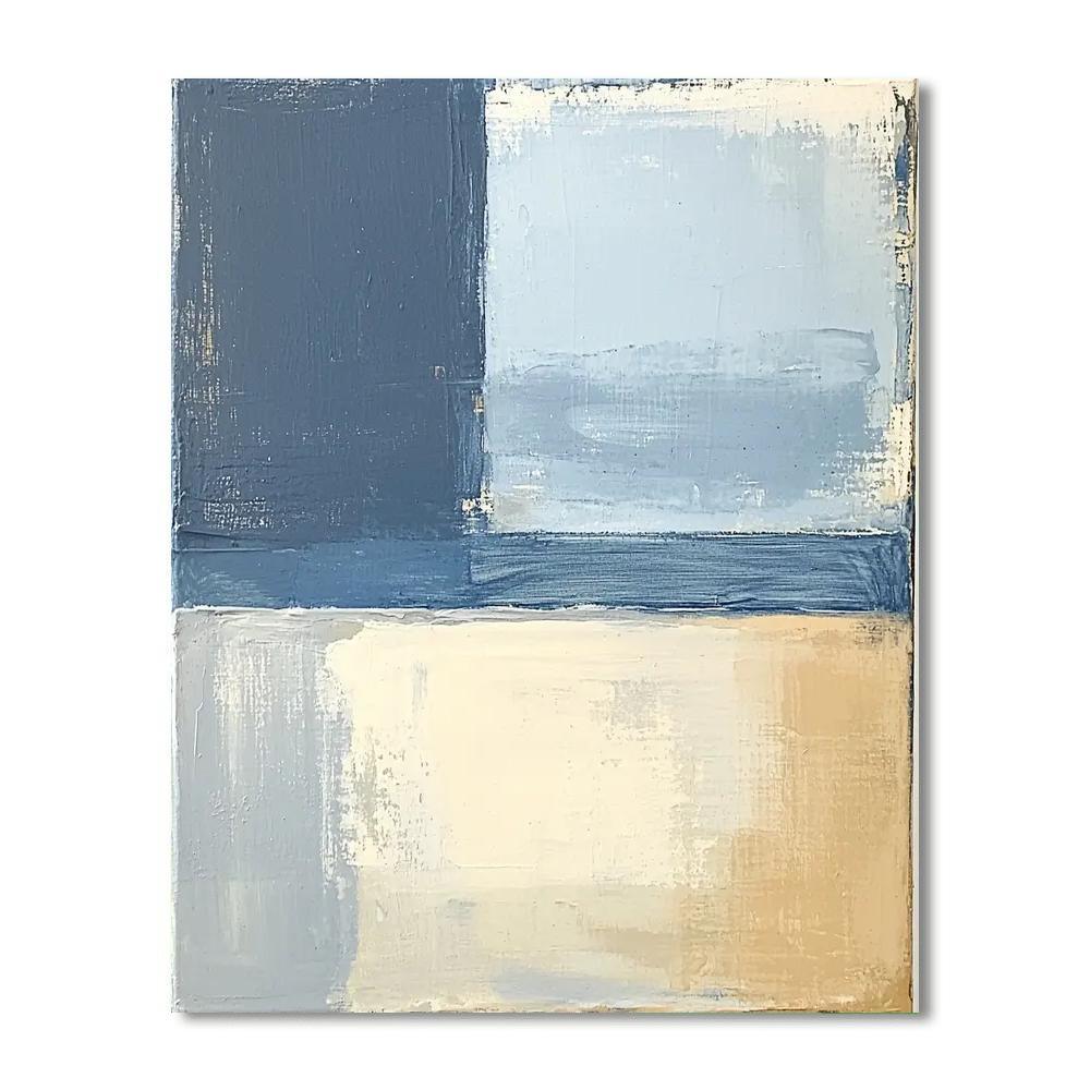 Agnes Martin Inspired Modern Minimalist Contemplation  Paint By Numbers