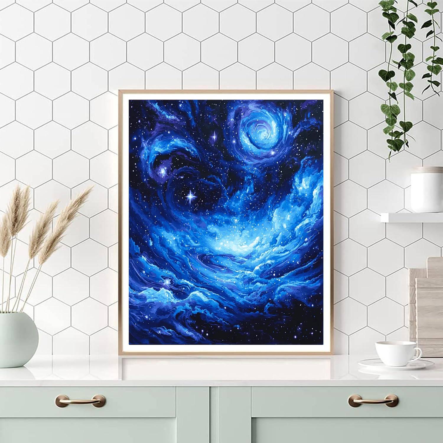 Caravaggio Inspired Celestial Convergence  Paint By Color