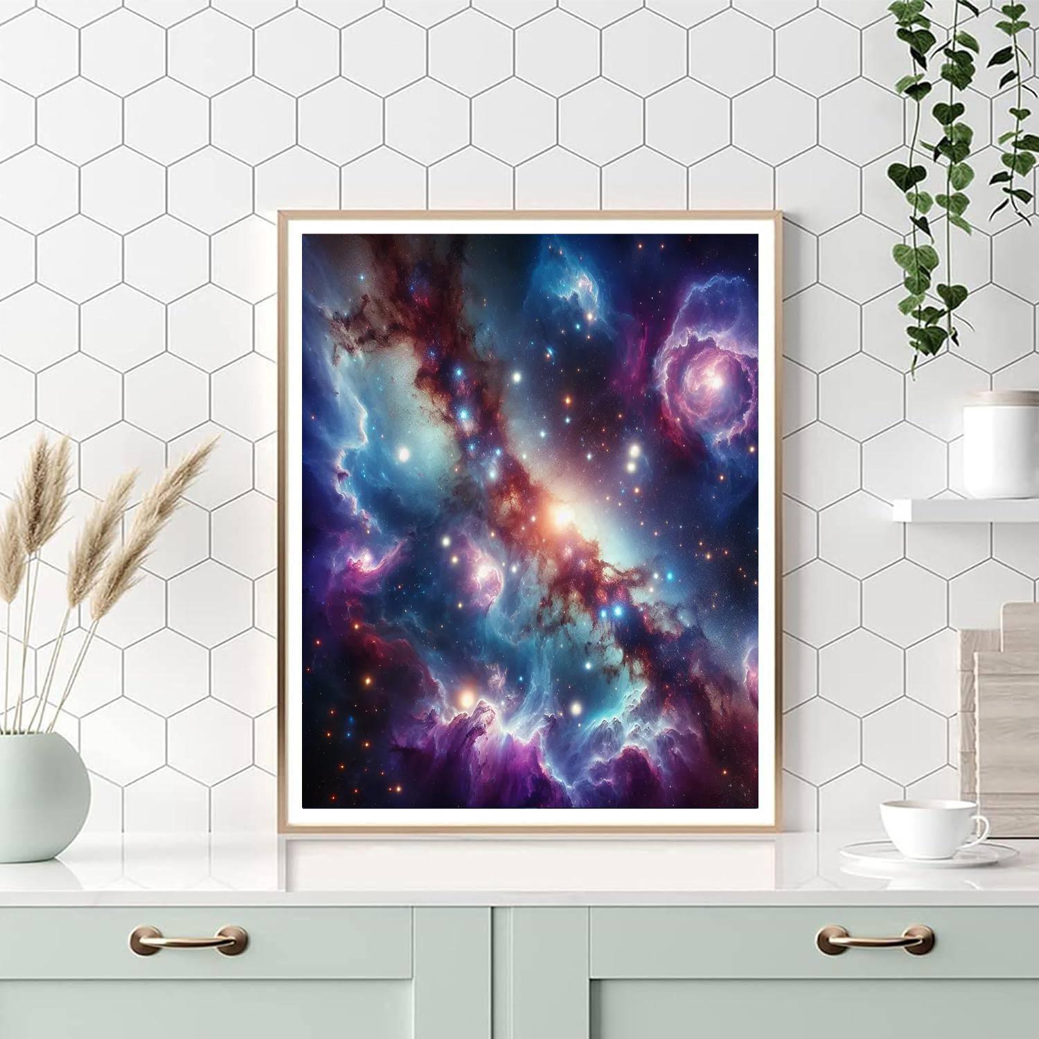 Galactic Frontier Painting Number Kit