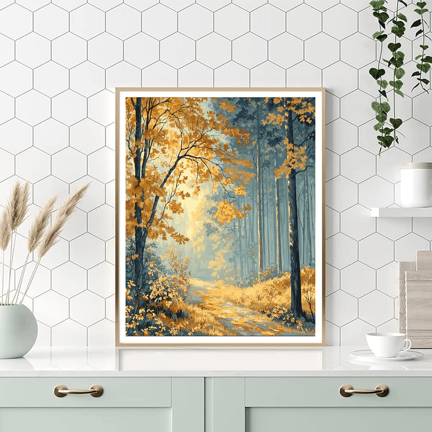 Charles Burchfield Inspired Autumn Melody  DIY Paint By Numbers