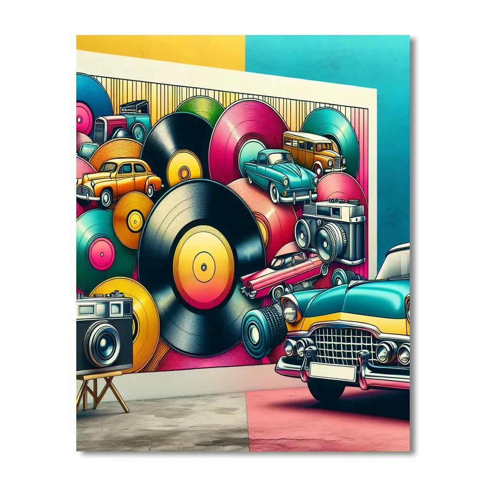 Nostalgic Retro Vibes Numbered Painting Kits