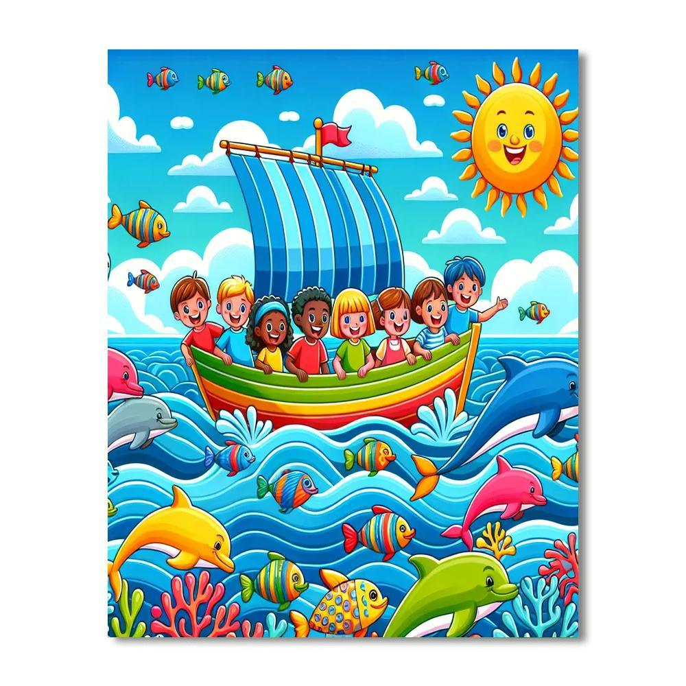 Adventure On The Ocean Paint By Number