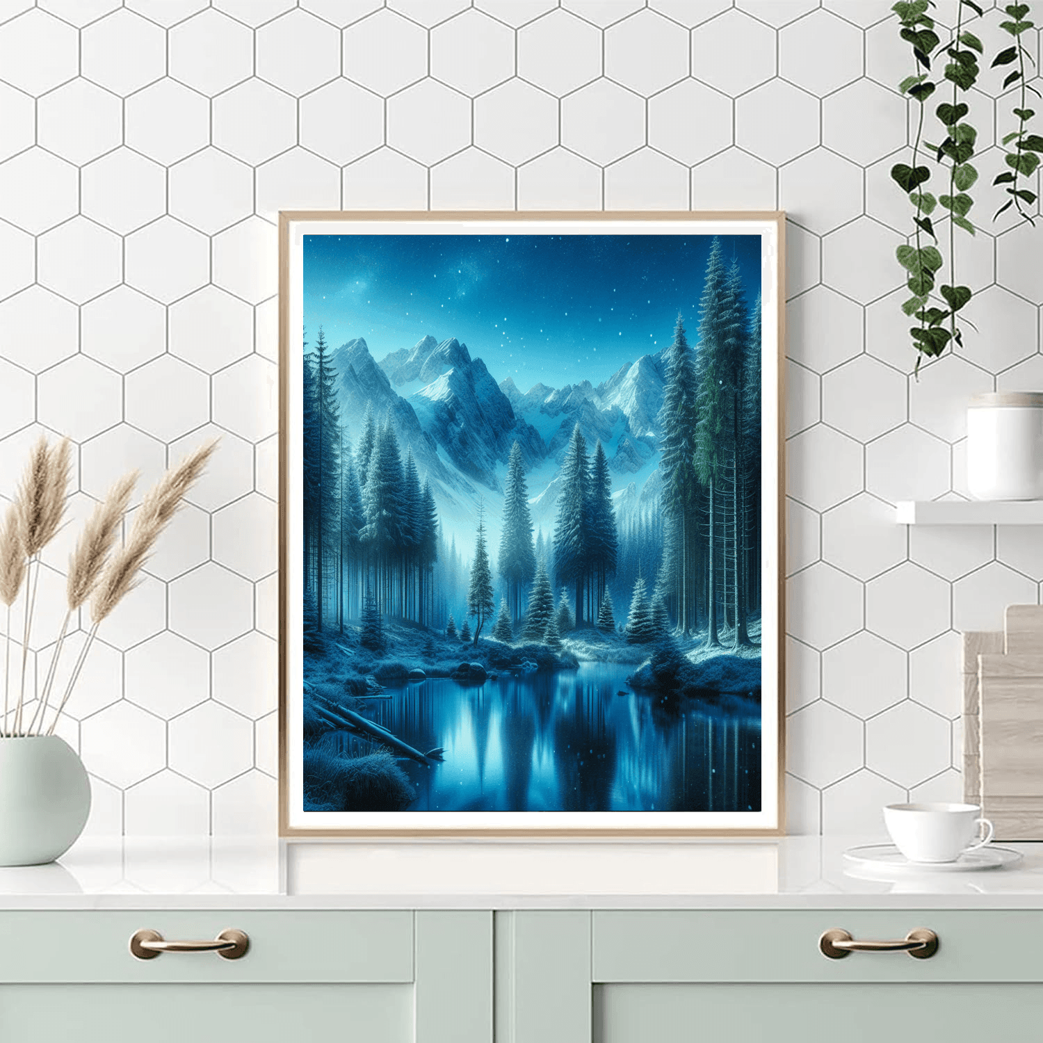 Whispering Alpine Forest Paint By Number