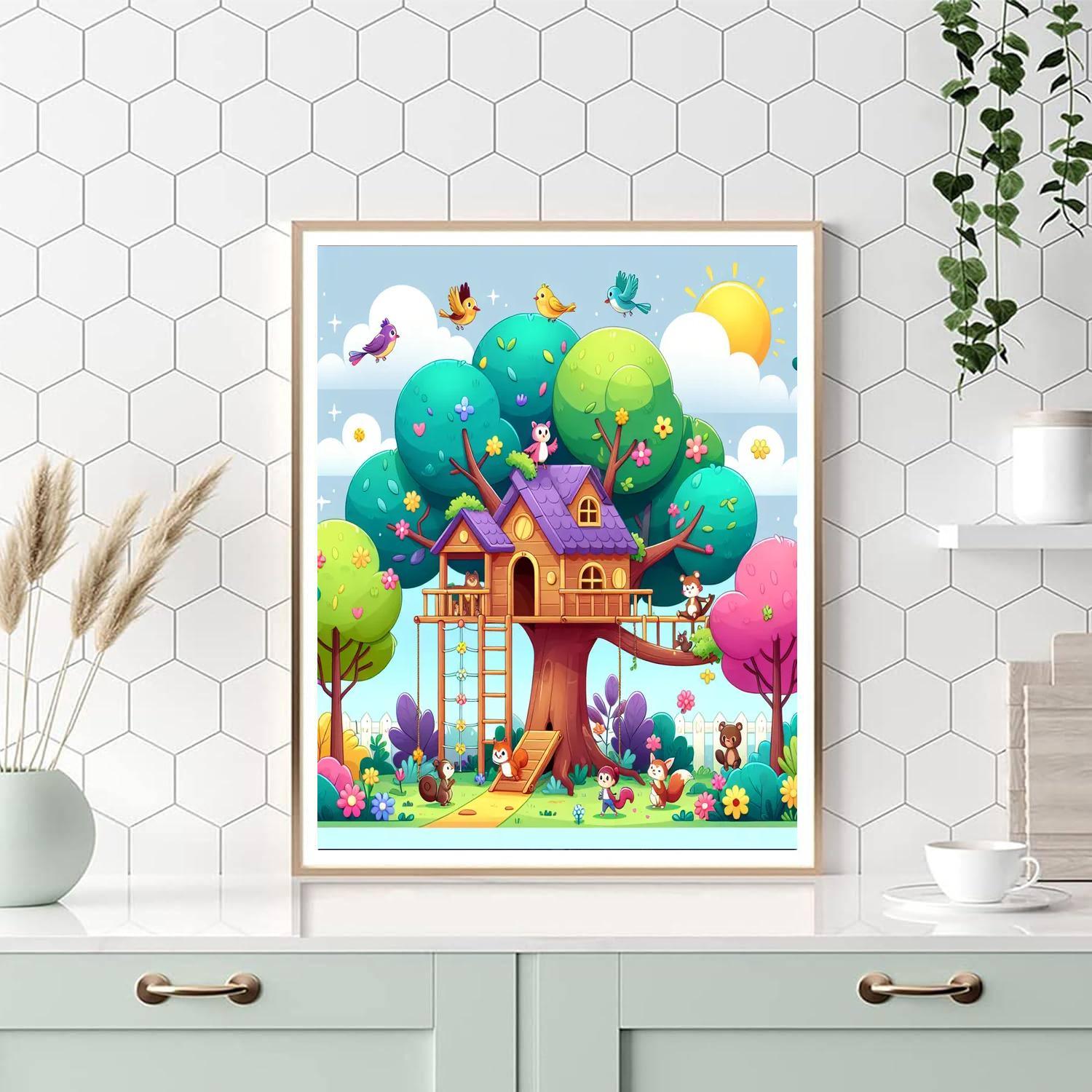 Magical Treehouse Adventure Paint By Numbers