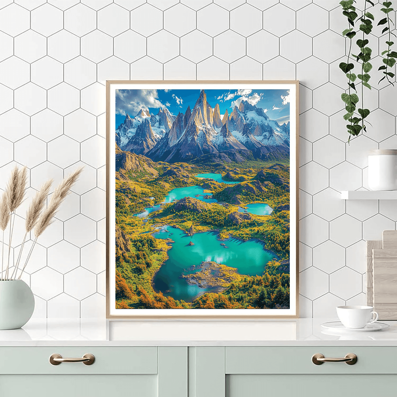 Torres Del Paine - Chile Number Painting