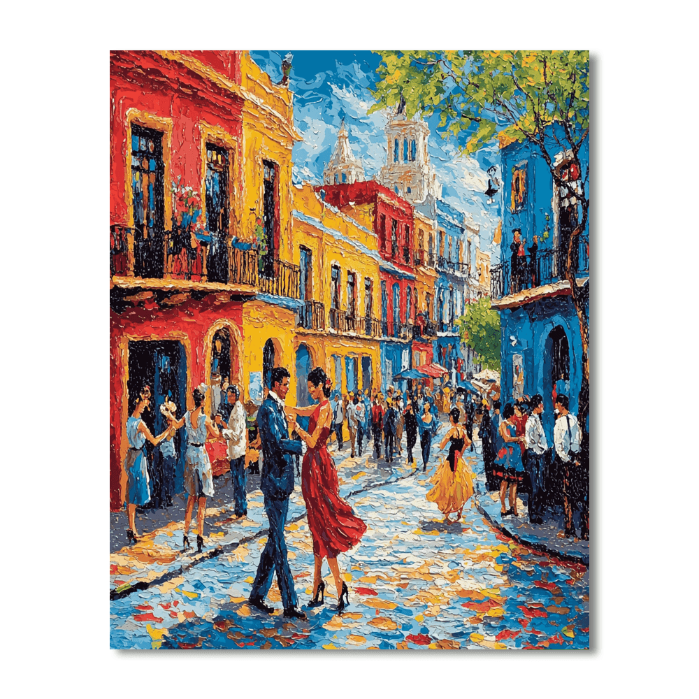 La Boca District DIY Paint By Numbers