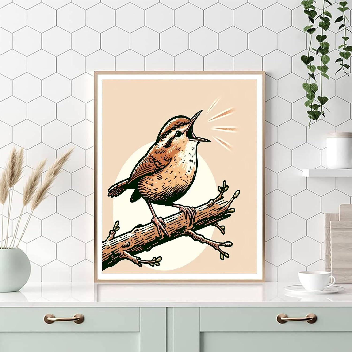 Witty Wren Paint By Numbers Art