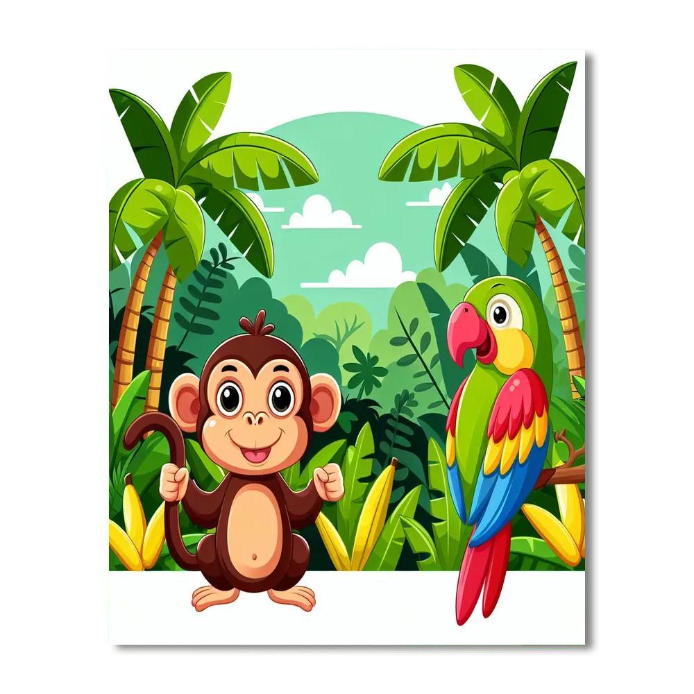 Amazing Jungle Exploration Paint By Color