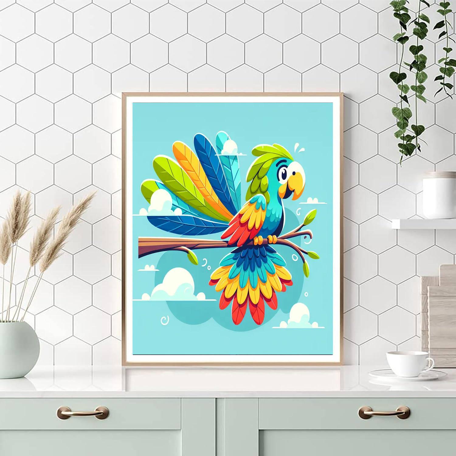 Perky Parrot Paint By Color