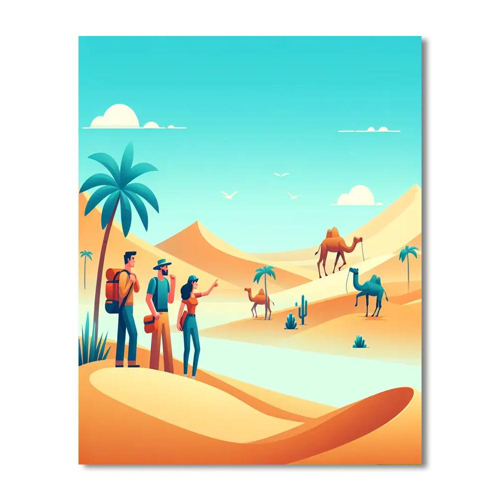 Desert Oasis Expedition DIY Paint By Numbers