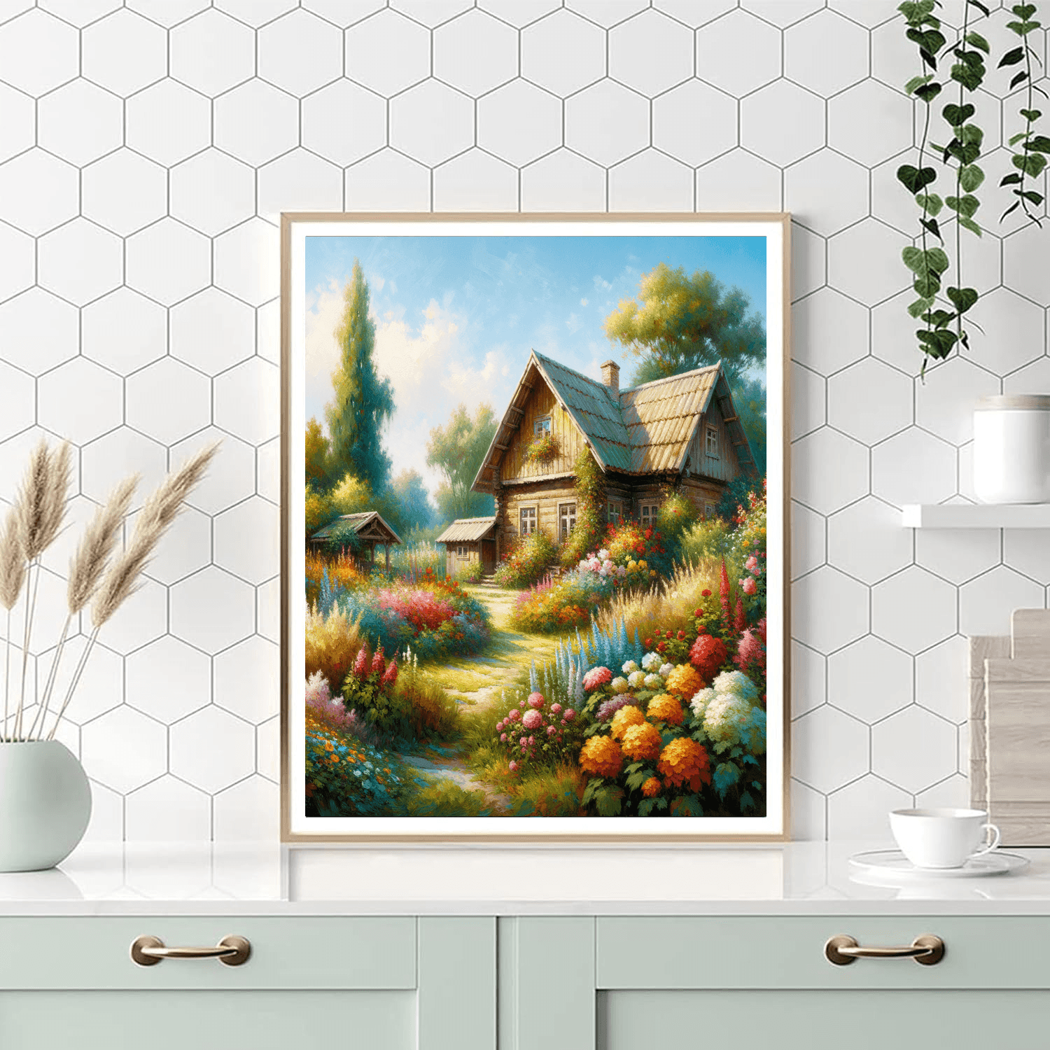 Country Cottage Delight DIY Paint By Numbers