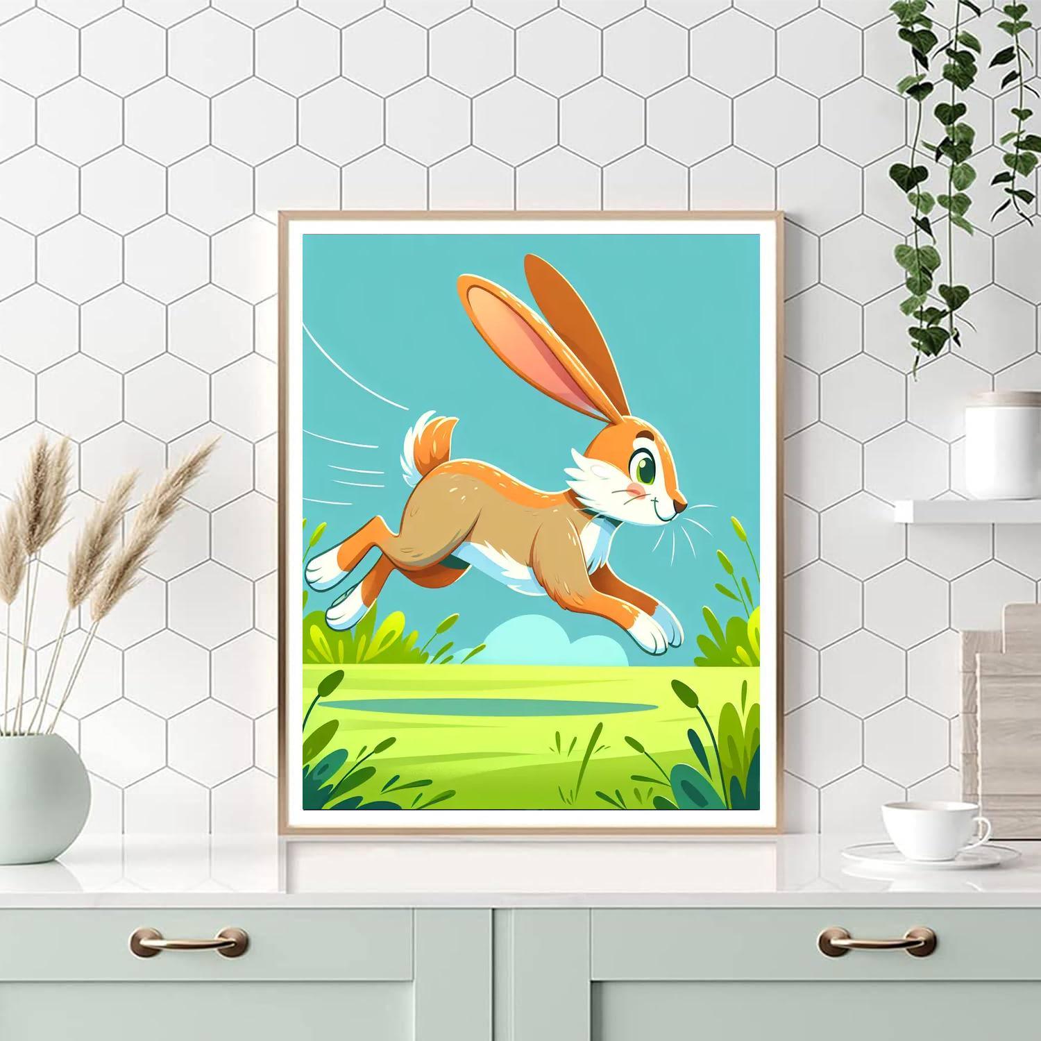 Hopping Hare Painting By Numbers Kit