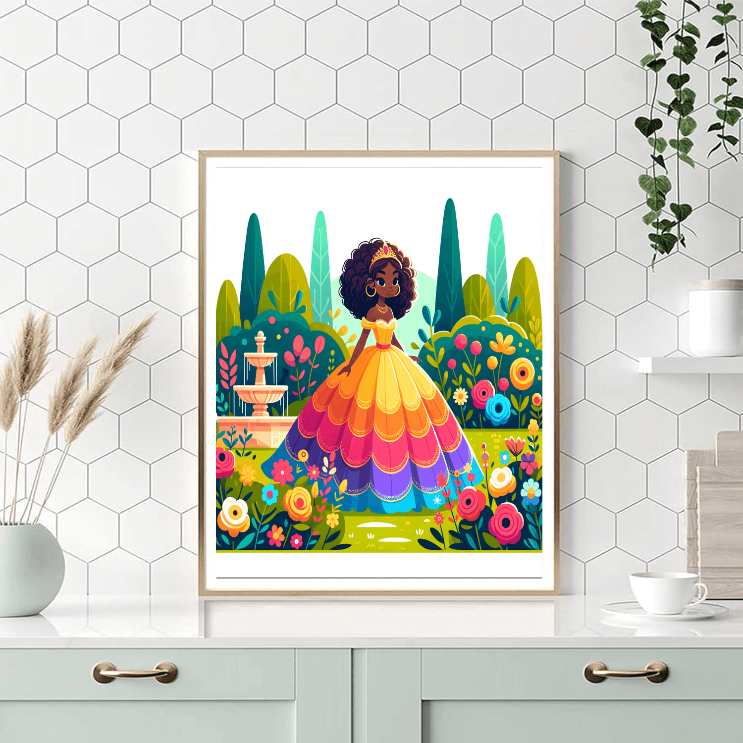Fairy Tale Princess Garden DIY Paint By Numbers