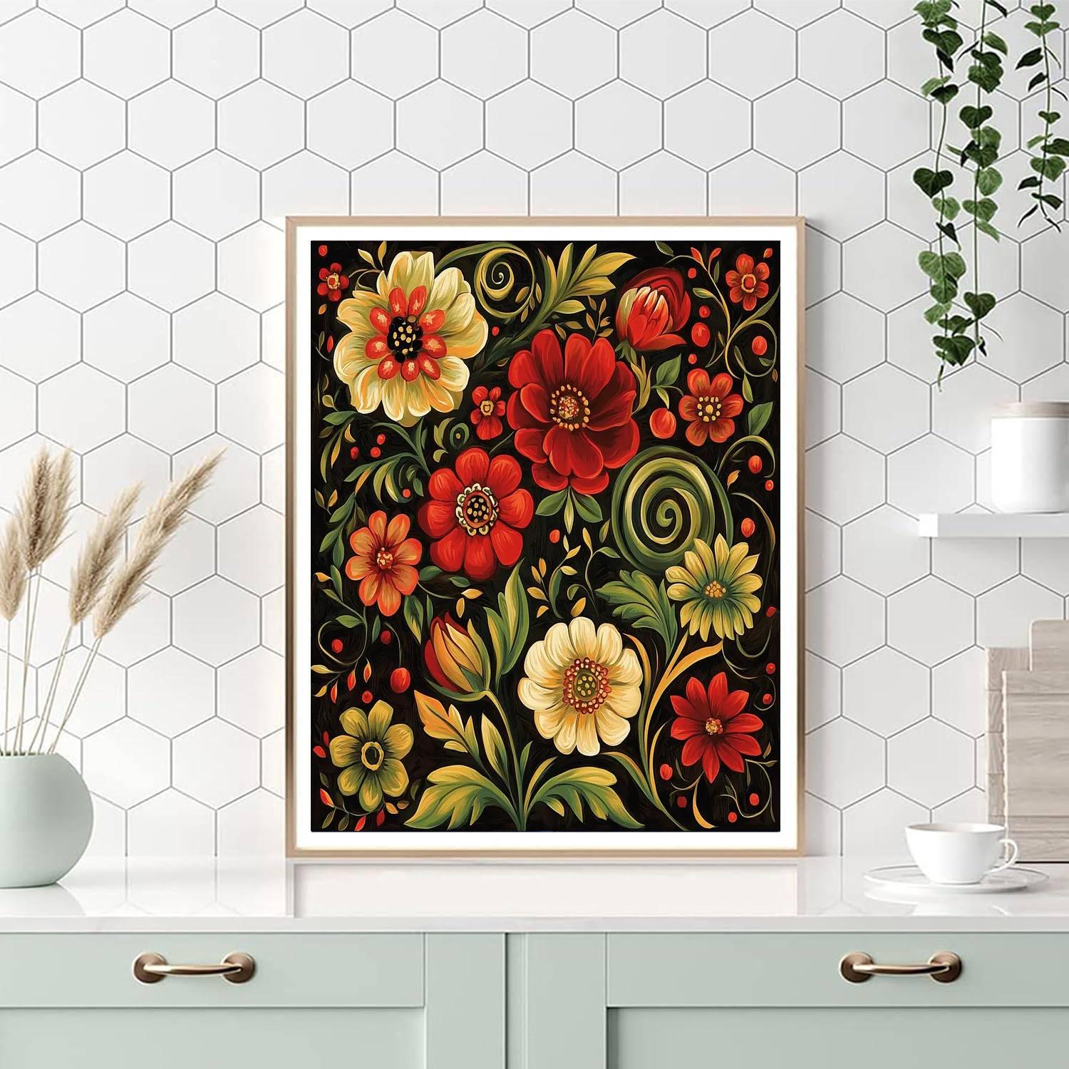 Frida Kahlo Inspired Emotional Echoes  Paint By Color