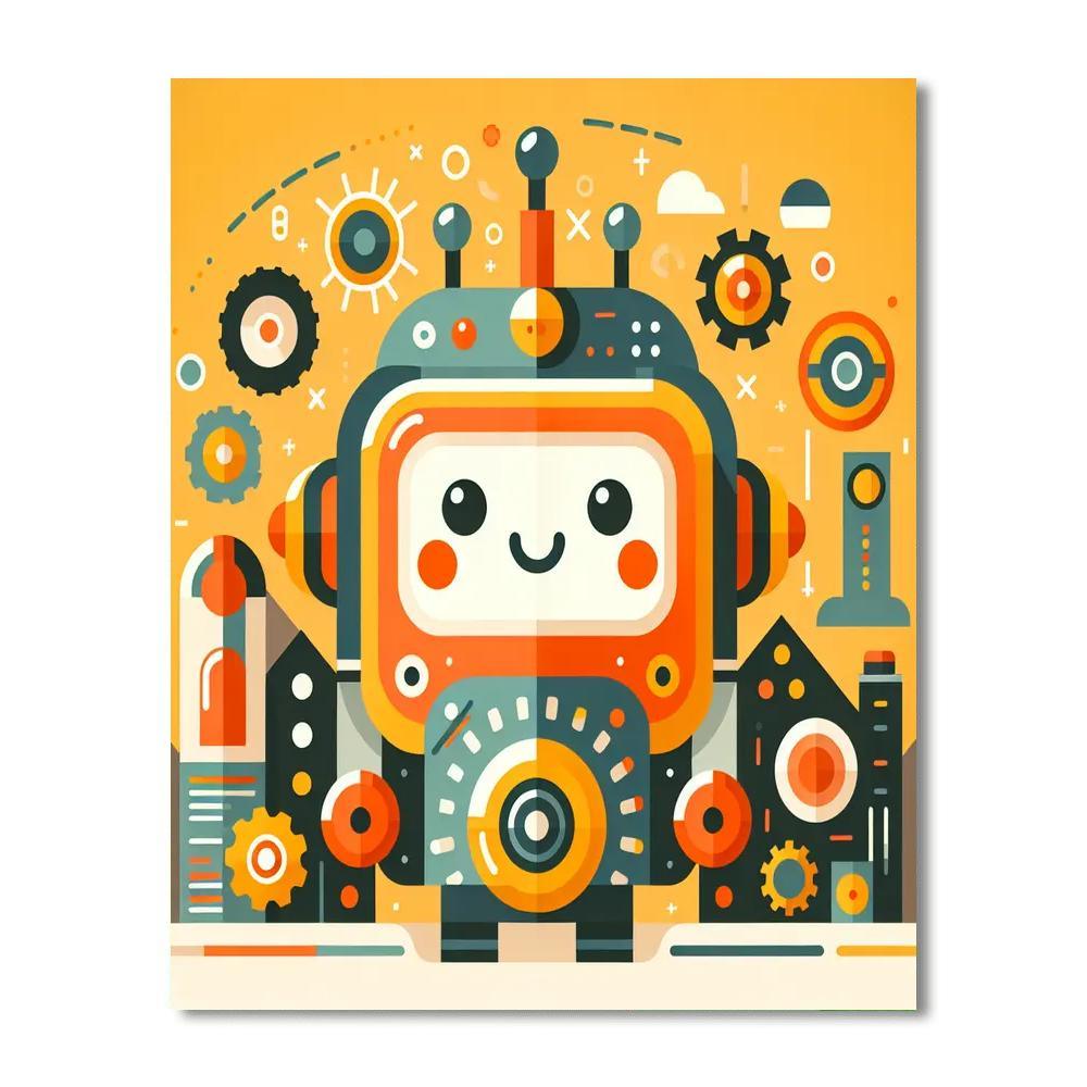 Robot Kingdom DIY Paint By Numbers