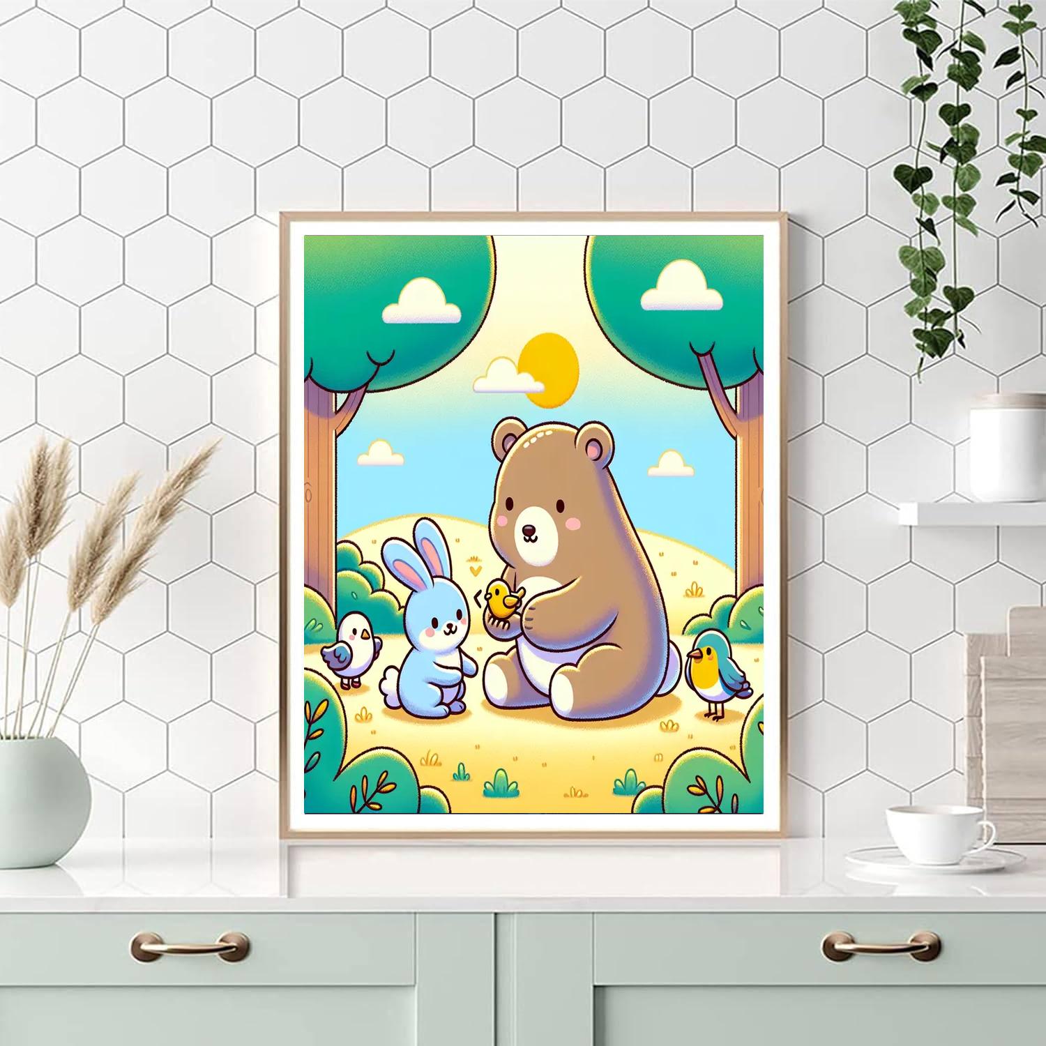 Caring Critters Paint By Numbers Art