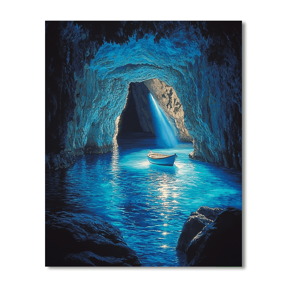 Capri Island's Blue Grotto - Italy Numbered Painting Kits