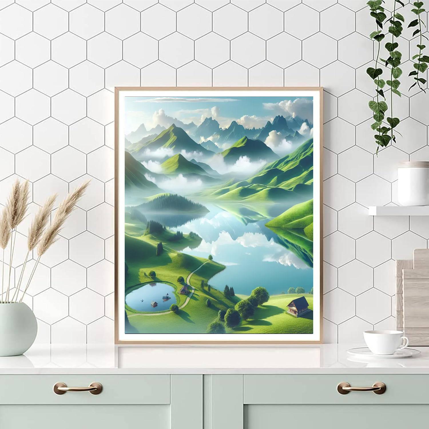 Majestic Highland Retreat Paint By Numbers Art