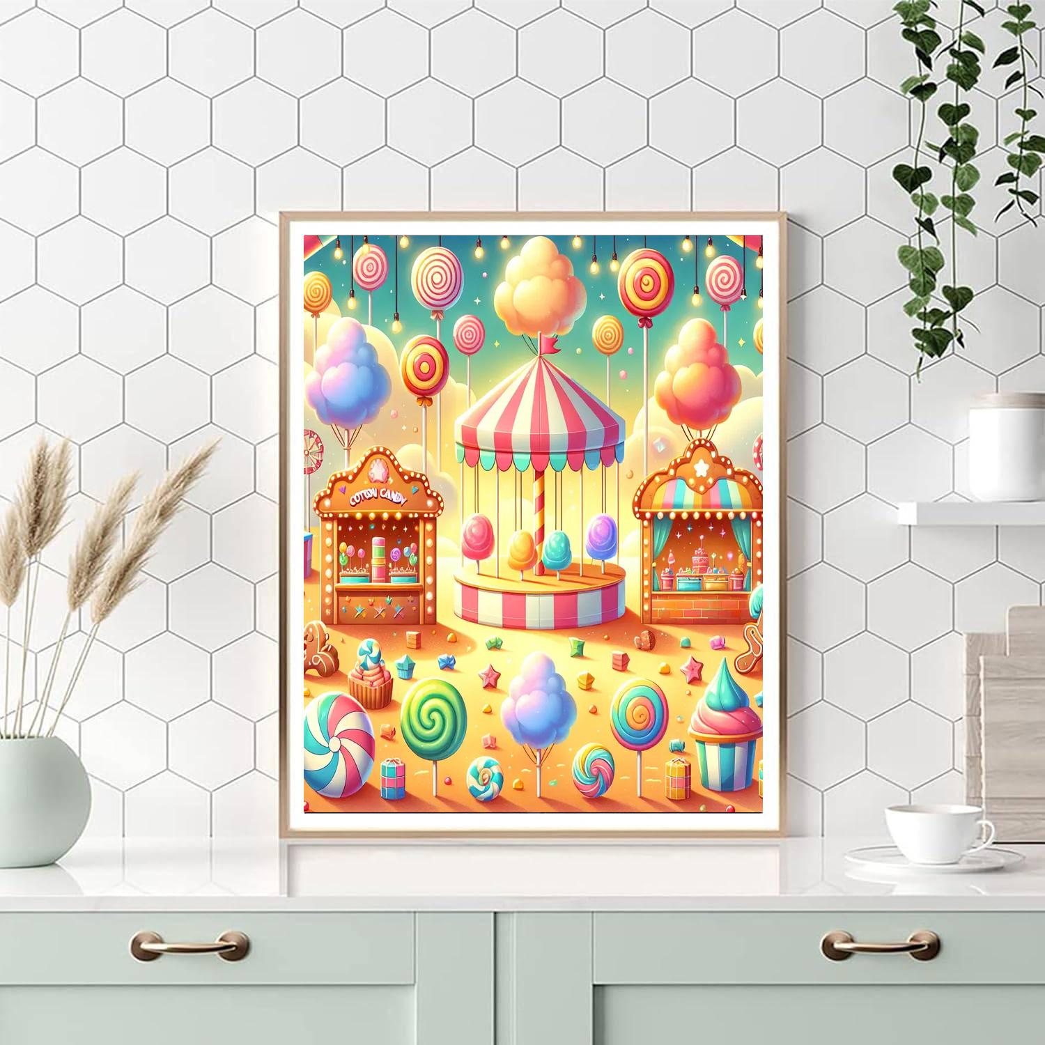 Cheerful Candy Carnival Paint By Numbers