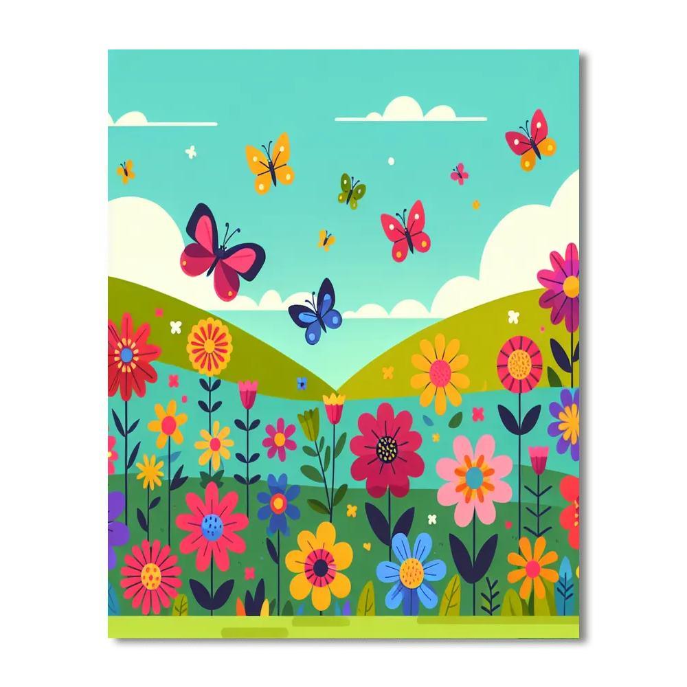 Magical Garden Symphony Painting By Numbers Kit