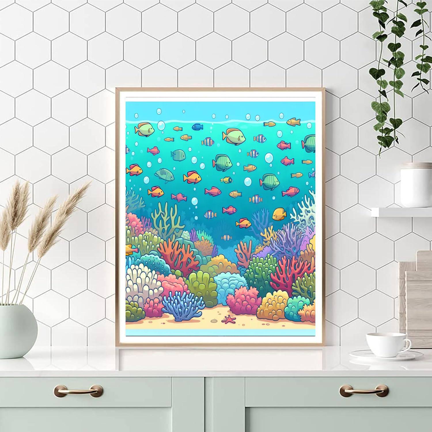 Exploring The Great Barrier Reef Paint By Numbers Art
