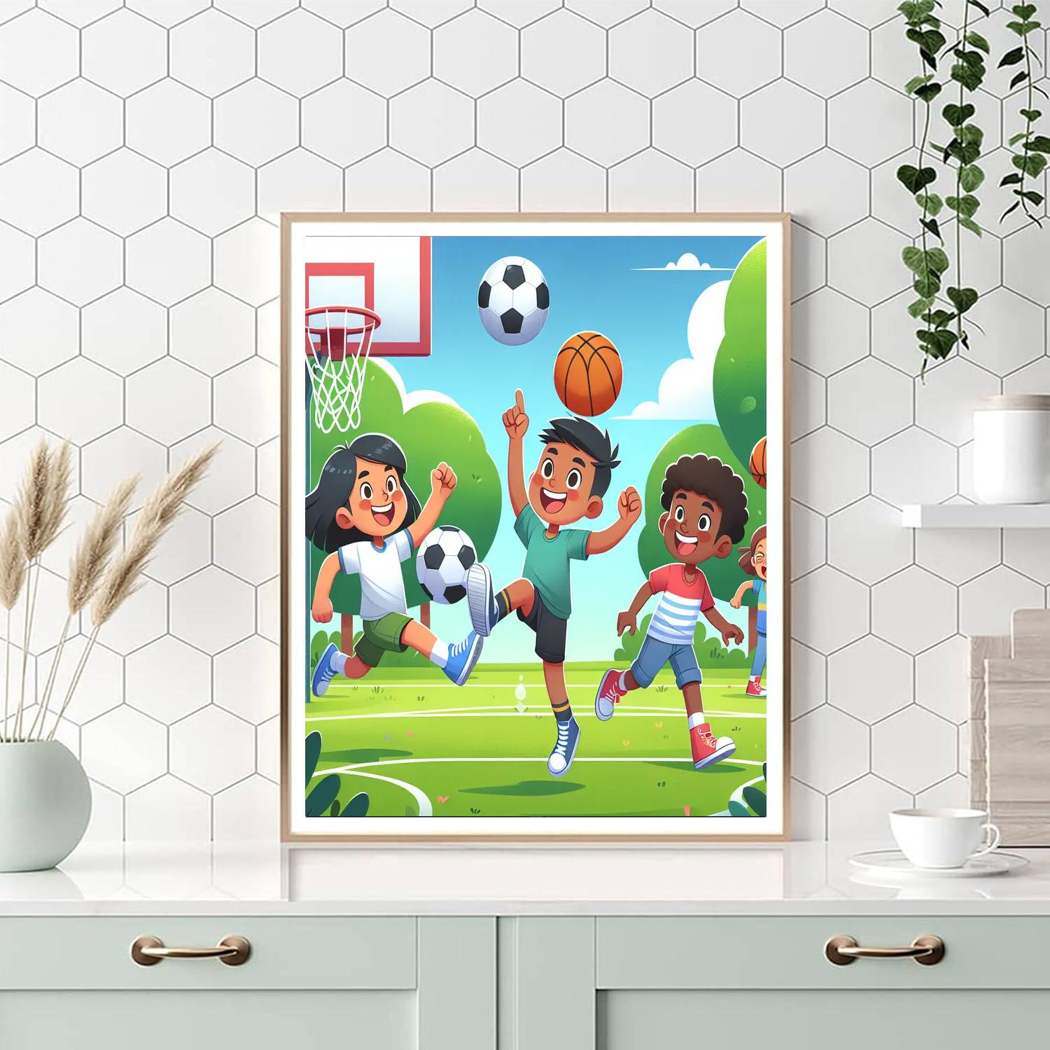 Sports Adventure Painting Number Kit