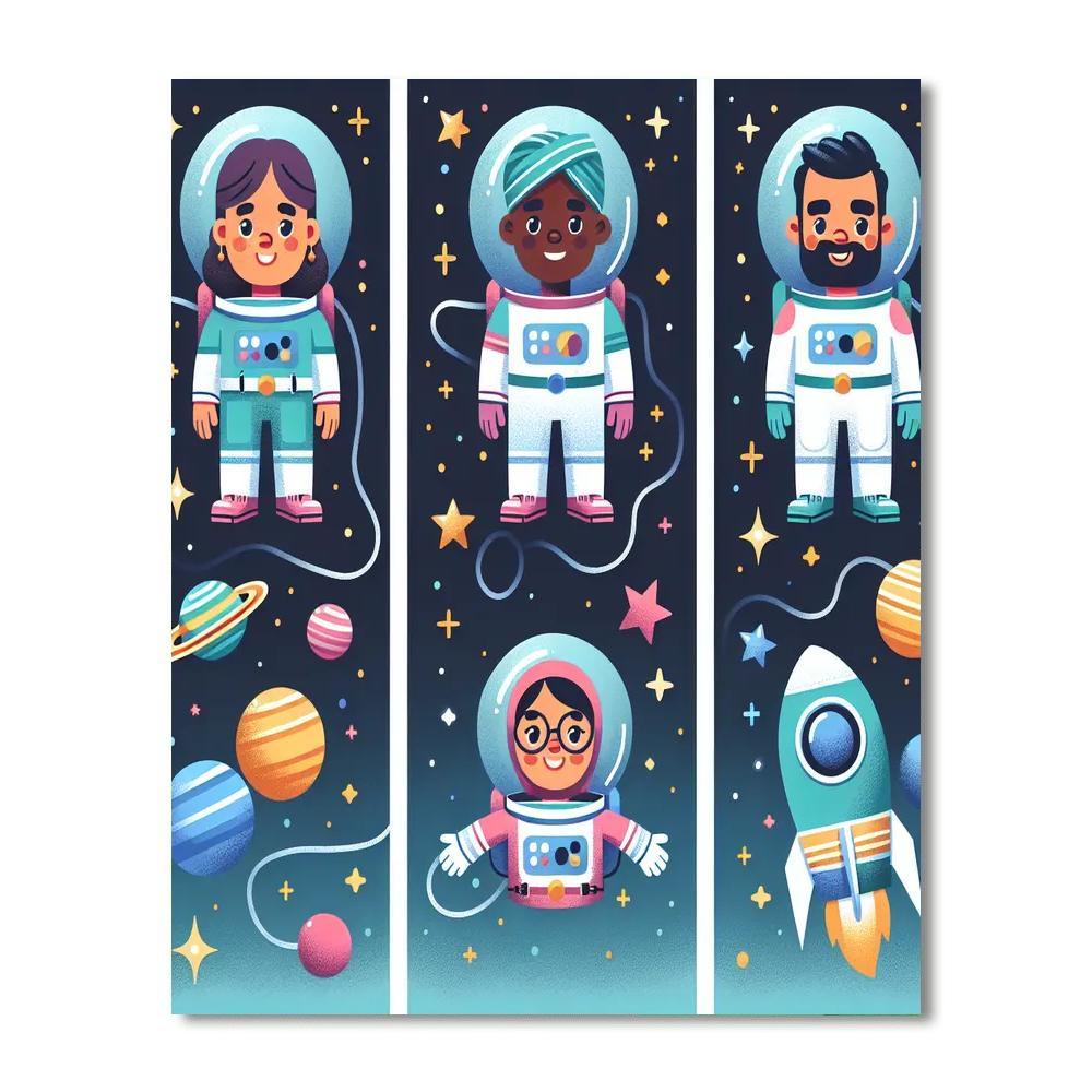 Adventure Seekers: Space Explorers Numbered Painting Kits