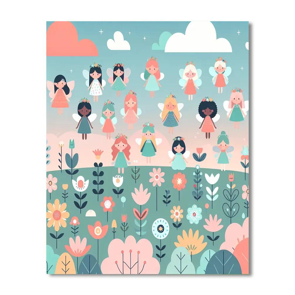 Garden Of Fairy Tales Paint By Numbers Art