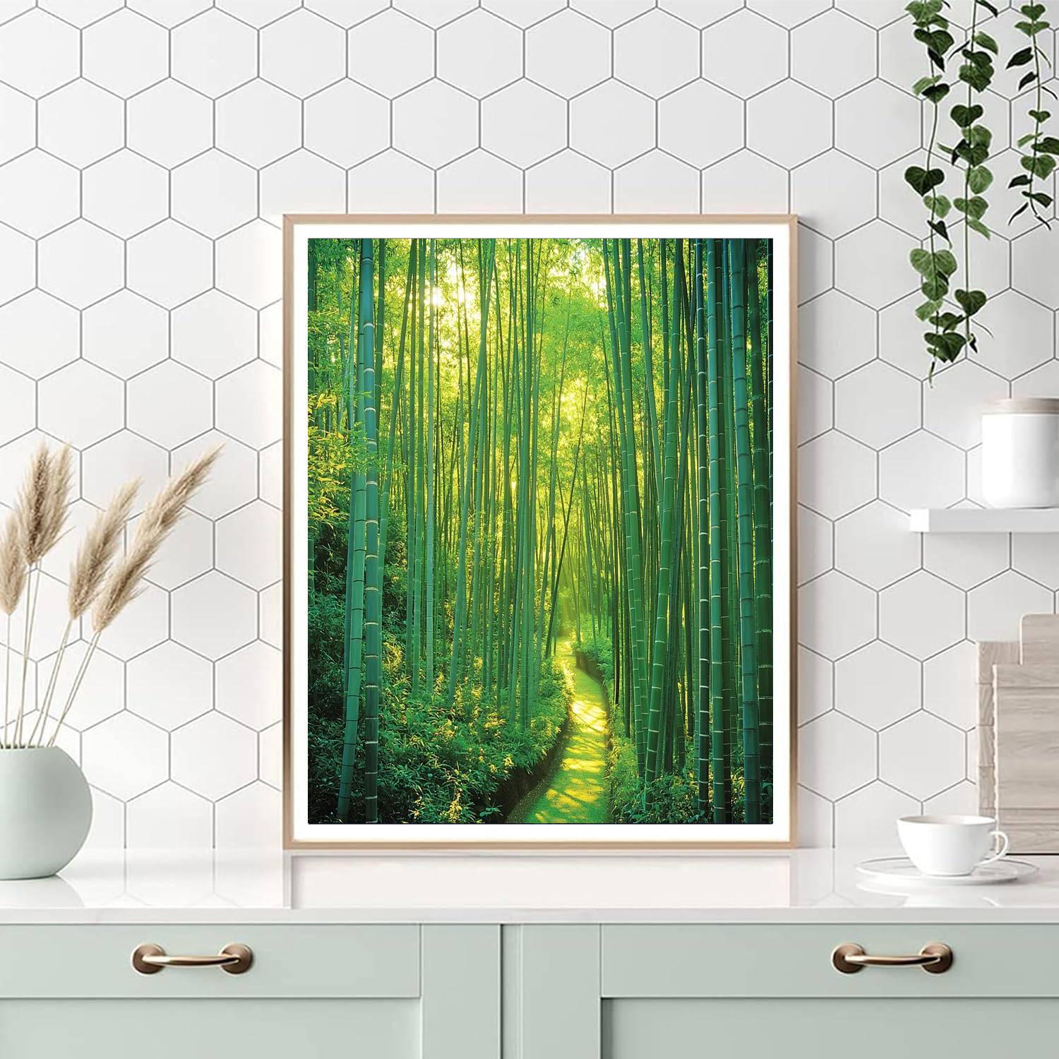 Kyoto Bamboo Forest - Japan Painting Number Kit
