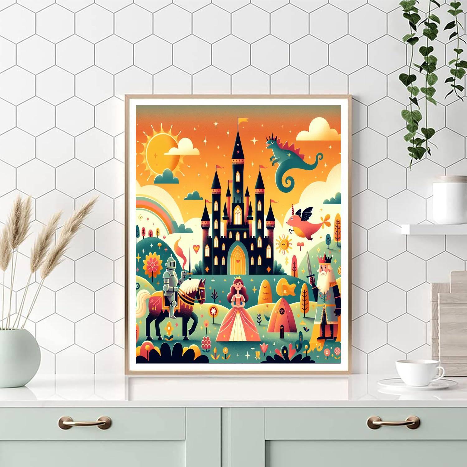 Royal Adventure In Fantasy Land Painting By Numbers Kit