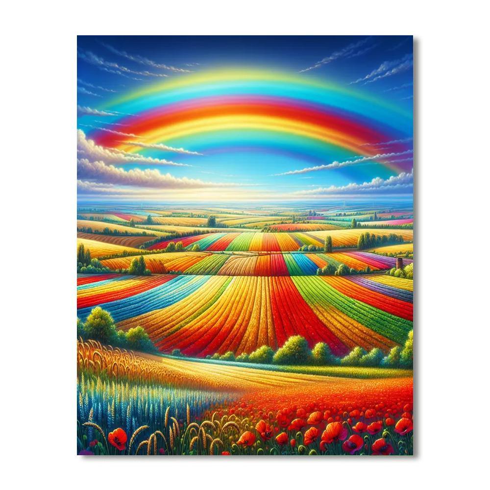 Radiant Rainbow Path Paint By Number