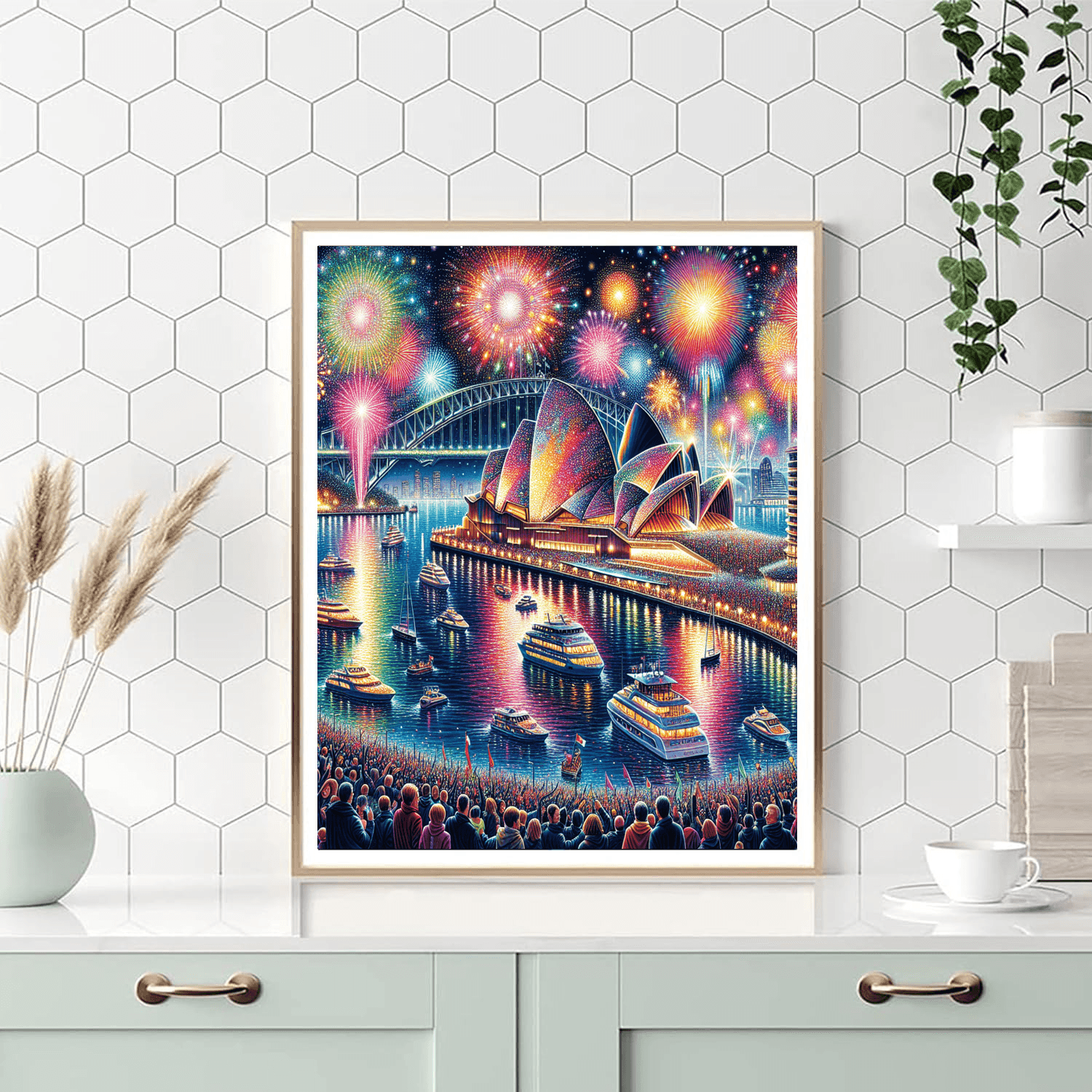 Sydney New Year's Eve - Sydney Number Painting