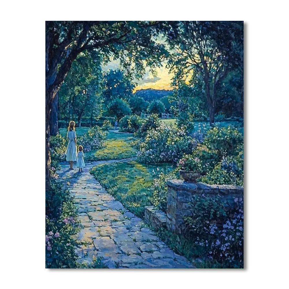 Mother’s Lullaby In The Garden DIY Paint By Numbers