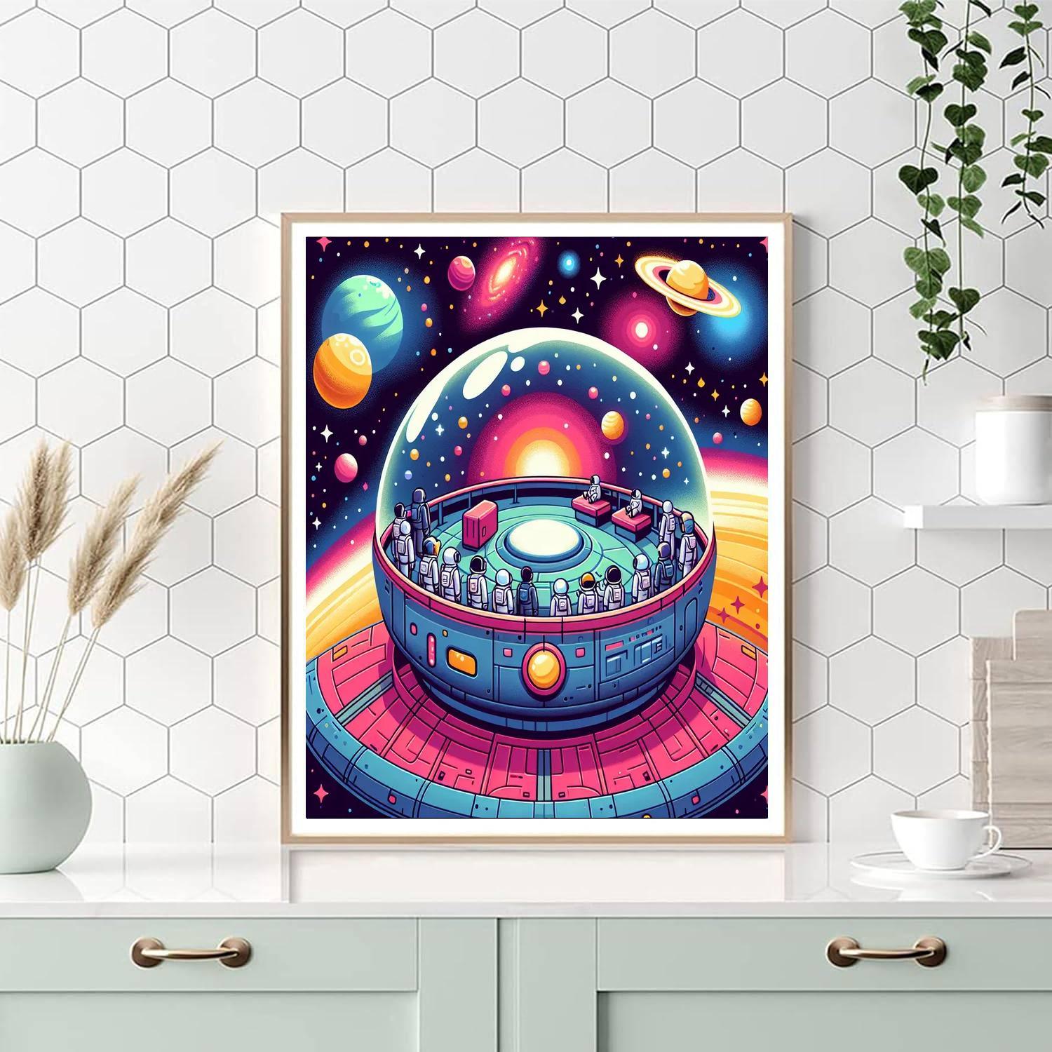 Space Voyage Numbered Painting Kits