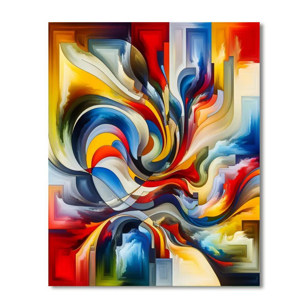 Colorful Abstract Expressions Painting By Numbers Kit