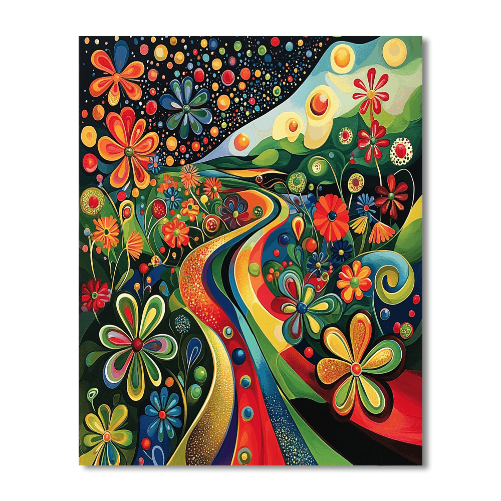 Salvador Dalí Inspired Surreal Garden Of Abstract Delight  Paint By Numbers
