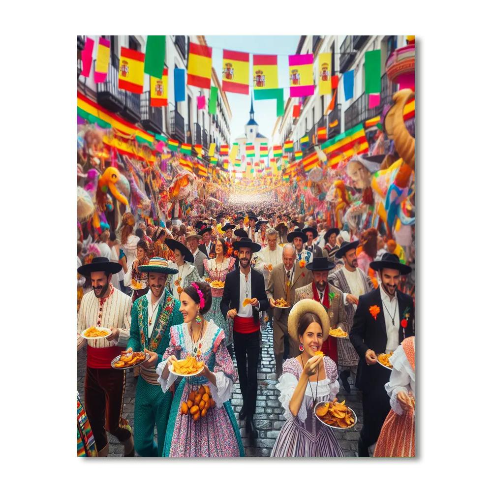 The Festival Of San Isidro - Spain Paint By Number