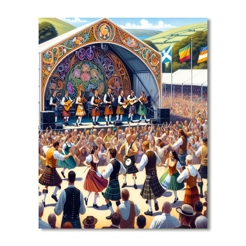 Alba International Celtic Festival - Stirling, Scotland Paint By Numbers Art