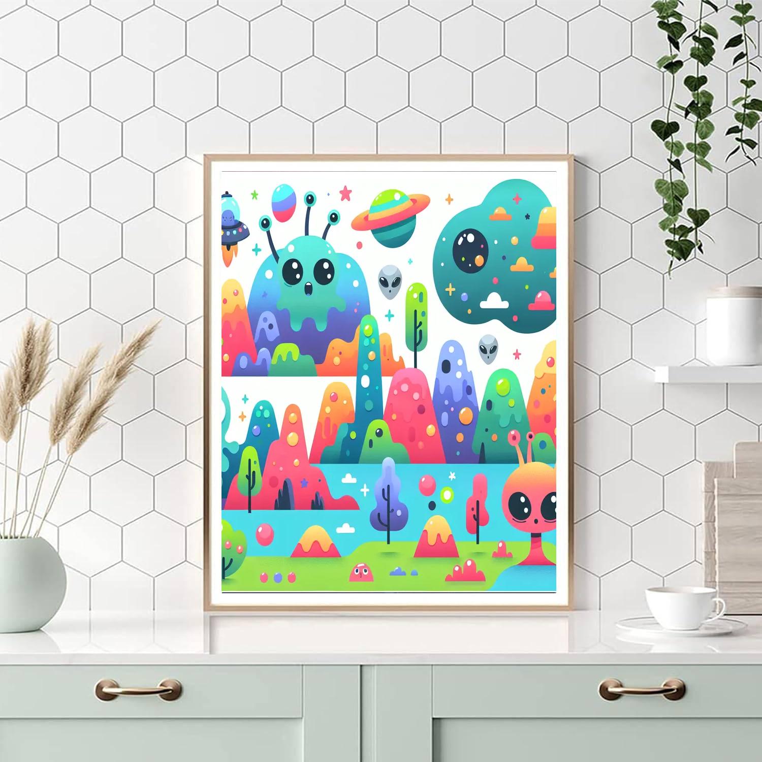 Alien World Expedition Paint By Number