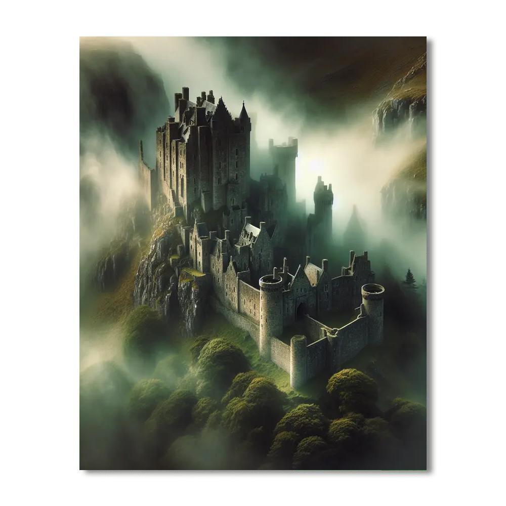 Ancient Castle Echoes Paint By Numbers