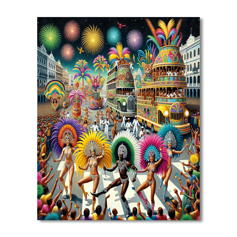 Carnival Of Rio - Brazil Paint By Numbers
