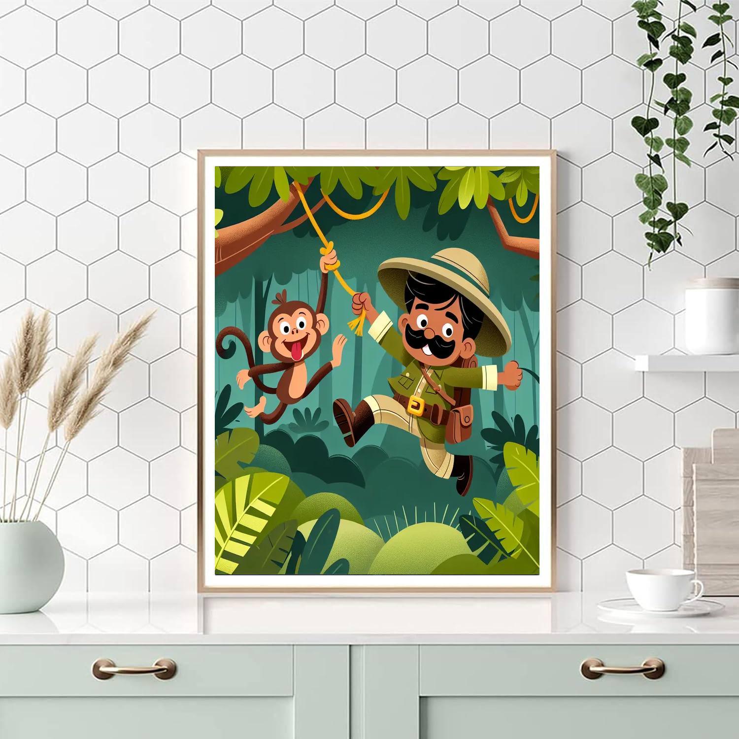 Jungle Expedition Challenge Painting By Numbers Kit