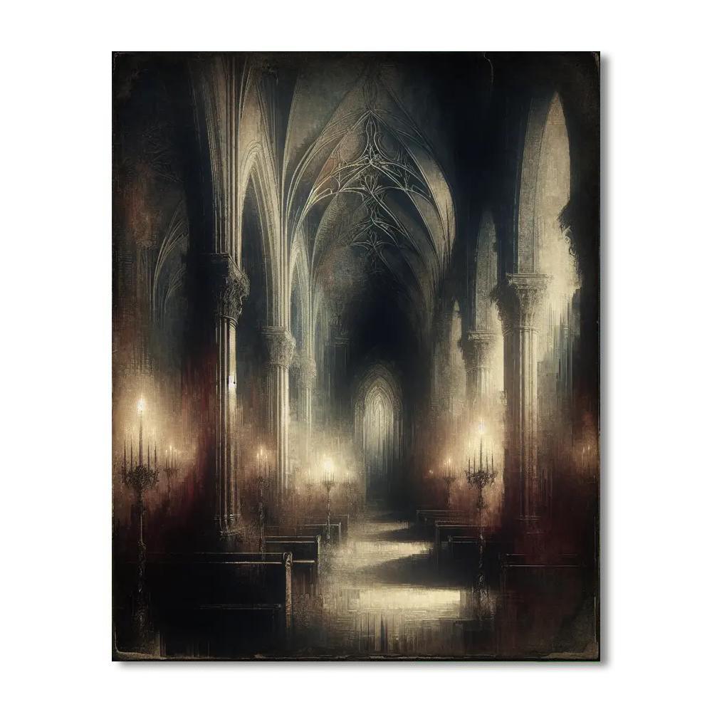 Gothic Midnight Elegance DIY Paint By Numbers